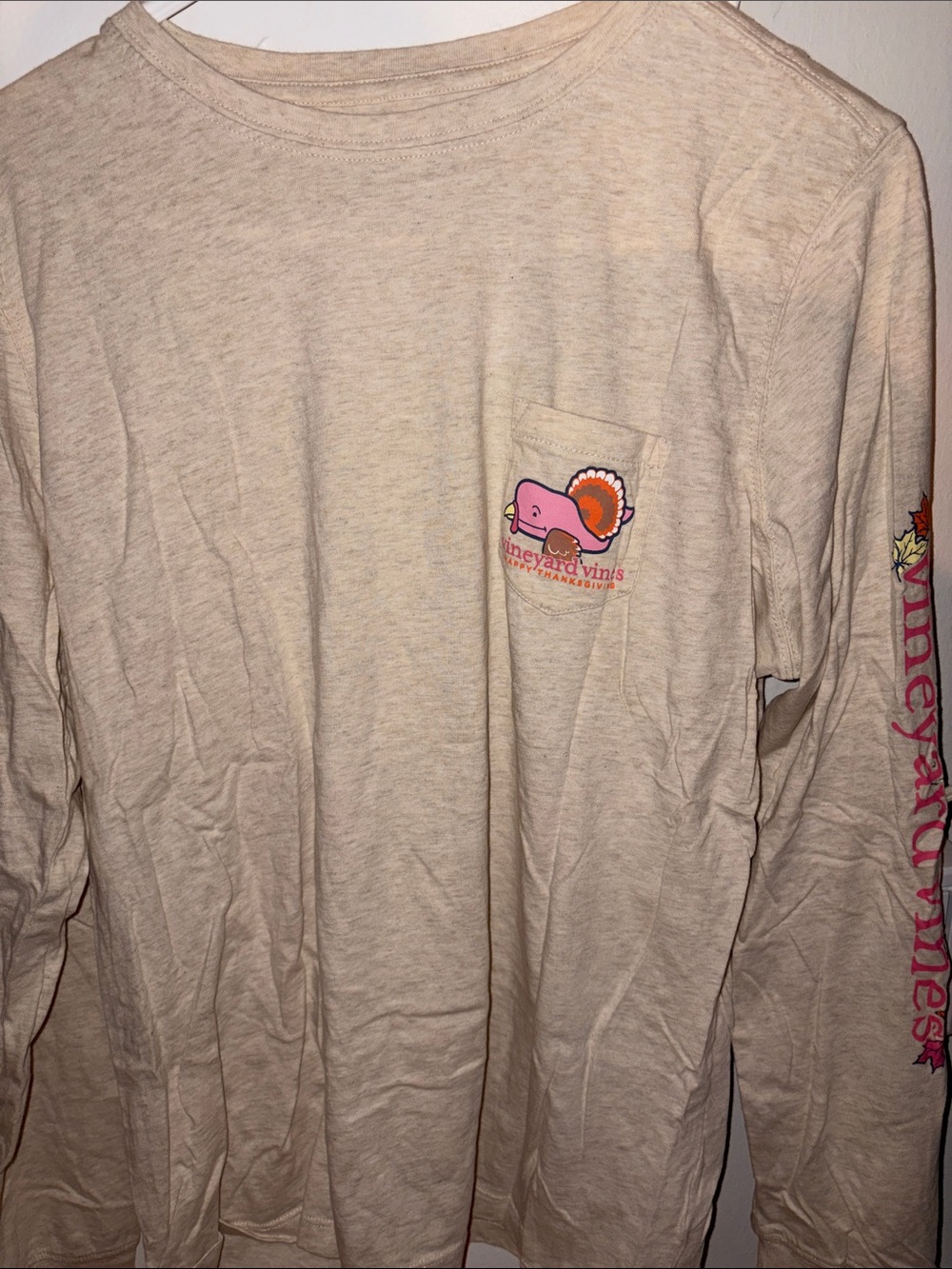 Vineyard Vines Women’s Thanksgiving Long-Sleeve Pocket Tee